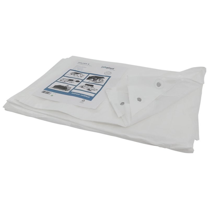 jafo TEX-X PE-Gewebeplane transparent freigestellt auf weißem Hintergrund