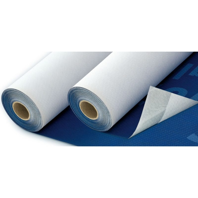 jafo® TOP BS Unterdeckbahn 1,50 × 50 m in Blau – zwei Rollen teilweise abgerollt