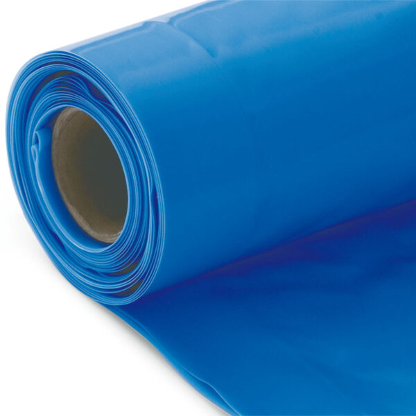 jafo® DS 200 PE-Dampfsperren aus Spezial-PE-Folie, Sd-Wert >200 m, blau – Rolle leicht abgerollt