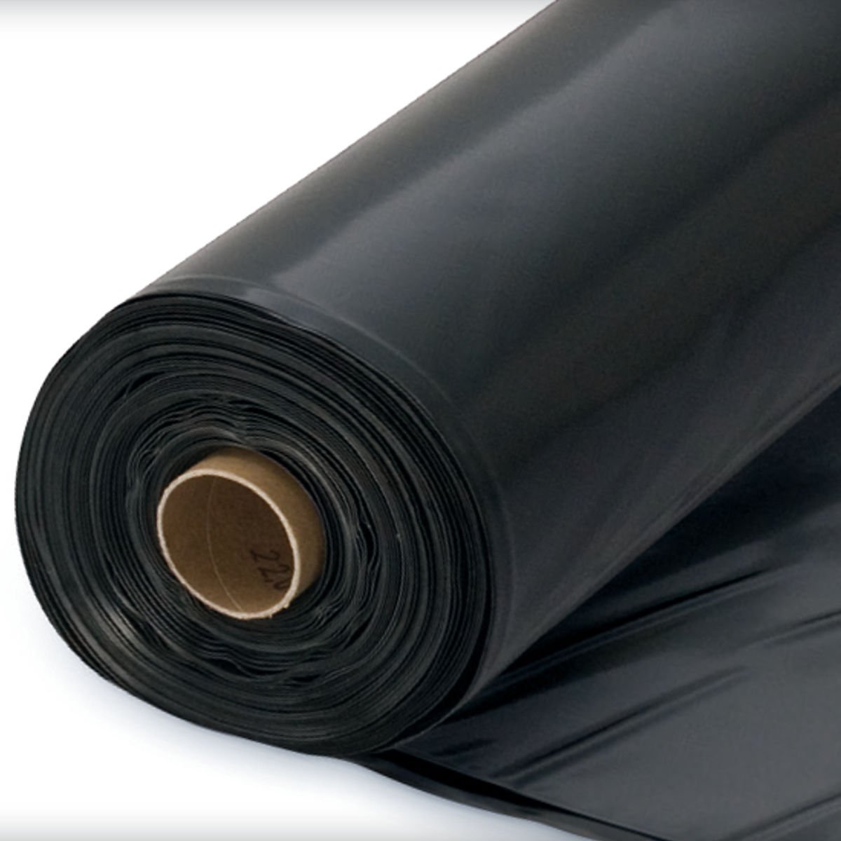 Eine leicht abgerollte Rolle jafo then-bo abdeckfolie auf weißem Hintergrund