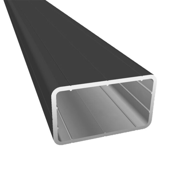 WARI Aluminium Unterkonstruktion ECO – 29 × 49 mm, schwarz, Profilansicht