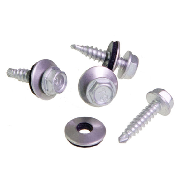 WARI Terrassenbohrschraube für Alu-UK 4,8 × 20 mm V2A Edelstahl mit Dichtscheiben – mehrere Schrauben
