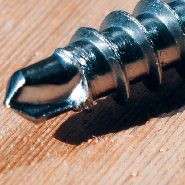 WARI Zubehörschraube für Ligo Universalclip 4,2×17 mm A2 Edelstahl – Anwendung im Holz Nahaufnahme